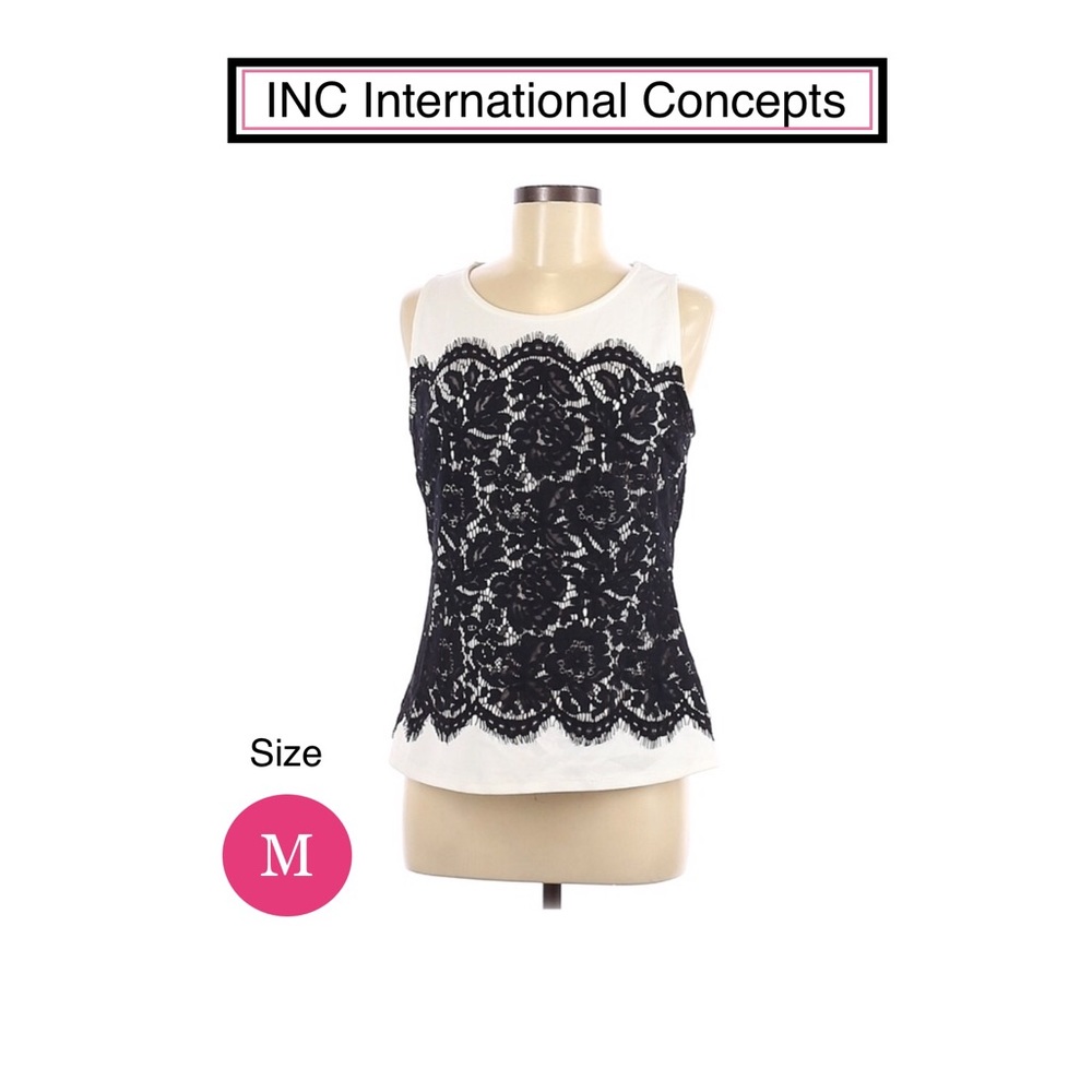 INC. Sleeveless Romantic Top